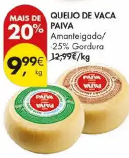 Pingo Doce Mais de queijo de vaca paiva promoção