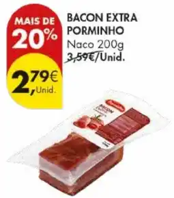 Pingo Doce Bacon extra porminho promoção