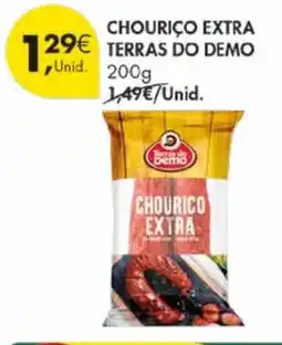 Pingo Doce Chourico extra terras do demo promoção