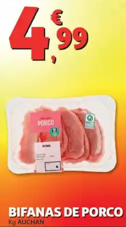 Auchan Bifanas de porco promoção