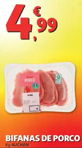 Auchan Bifanas de porco promoção