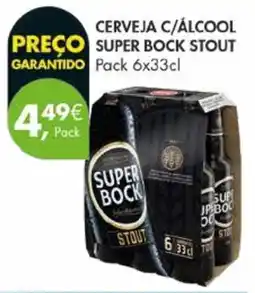 Pingo Doce Cerveja c/álcool super bock stout promoção