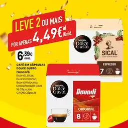 Intermarché Café em cápsulas dolce gusto Nescafé promoção