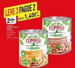 Intermarché Compal grão-de-bico; feijão: promoção