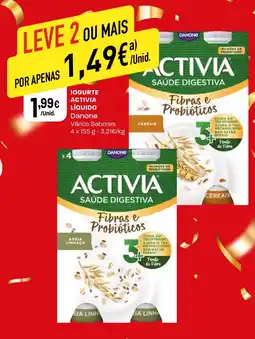 Intermarché Iogurte activia líquido Danone promoção