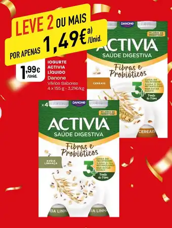 Intermarché Iogurte activia líquido Danone promoção