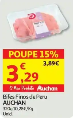 Auchan Bifes Finos de Peru AUCHAN promoção