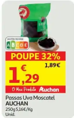 Auchan Passas Uva Moscatel AUCHAN promoção