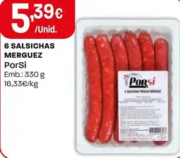 Intermarché 6 SALSICHAS MERGUEZ PorSi promoção