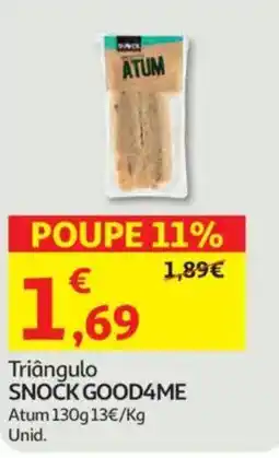 Auchan Triângulo SNOCK GOOD4ME Atum promoção