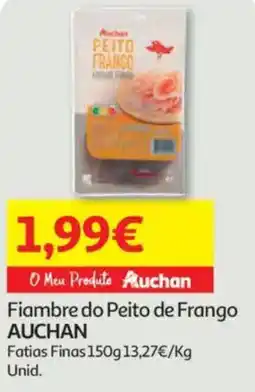 Auchan Fiambre do Peito de Frango AUCHAN promoção
