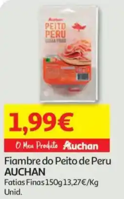 Auchan Fiambre do Peito de Peru AUCHAN promoção