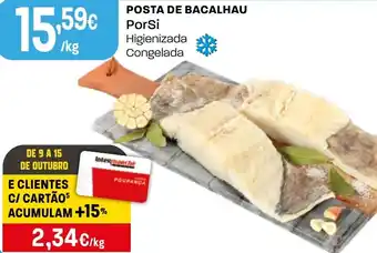 Intermarché Posta de bacalhau PorSi promoção
