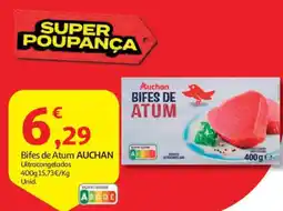 Auchan Bifes de Atum AUCHAN Ultracongelados promoção