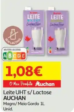 Auchan Leite UHT s/Lactose AUCHAN promoção