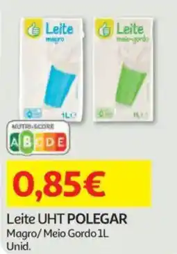 Auchan Leite UHT POLEGAR promoção