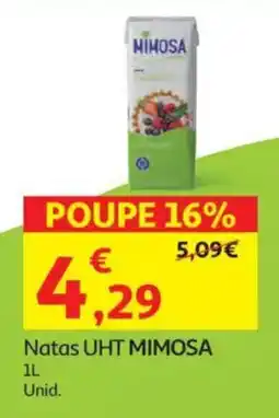 Auchan Natas UHT MIMOSA promoção