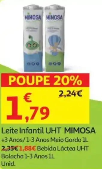 Auchan Leite Infantil UHT MIMOSA promoção