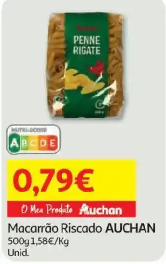 Auchan Macarrão Riscado AUCHAN promoção