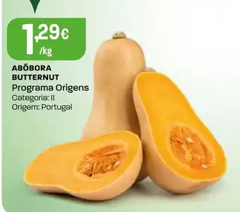 Intermarché Abobora butternut programa origens promoção