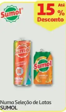 Auchan Numa Seleção de Latas SUMOL promoção