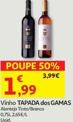 Auchan Vinho TAPADA dos GAMAS promoção