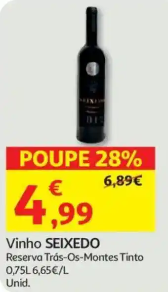 Auchan Vinho SEIXEDO promoção
