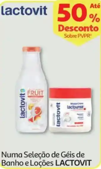 Auchan Numa Seleção de Géis de Banho e Loções LACTOVIT promoção