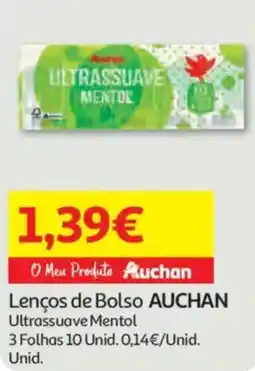 Auchan Lenços de Bolso AUCHAN promoção