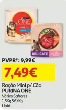 Auchan Ração Mini p/ Cão PURINA ONE promoção