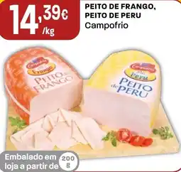 Intermarché Peito de frango, peito de peru Campofrio promoção