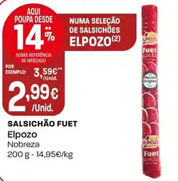 Intermarché Salsichão fuet Elpozo promoção