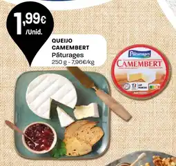 Intermarché Queijo camembert Pāturages promoção