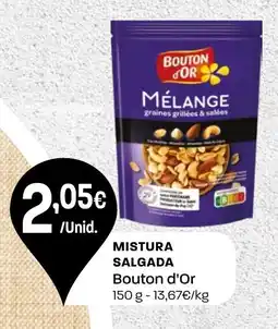 Intermarché Mistura salgada Bouton d'Or promoção