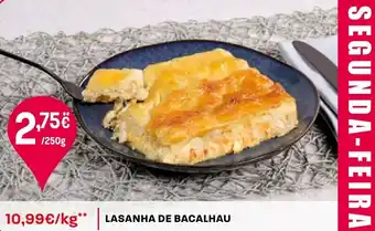 Intermarché Lasanha de bacalhau promoção