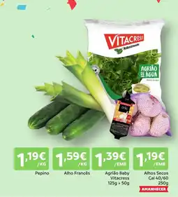 Amanhecer Pepino promoção