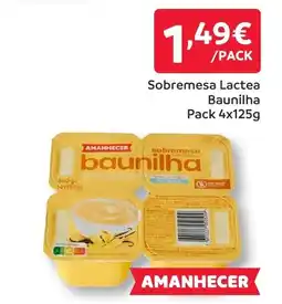 Amanhecer Sobremesa Lactea Baunilha promoção