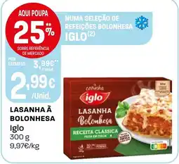 Intermarché Lasanha à bolonhesa Iglo promoção