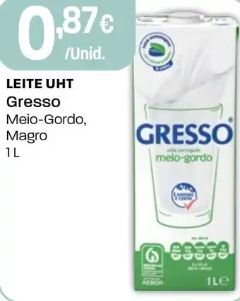 Intermarché LEITE UHT Gresso promoção