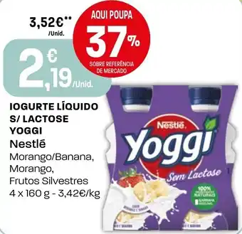 Intermarché Iogurte líquido s/ lactose yoggi Nestlé promoção