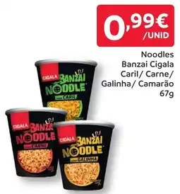 Amanhecer Noodles Banzai Cigala promoção