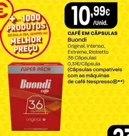 Intermarché Café em cápsulas buondi promoção