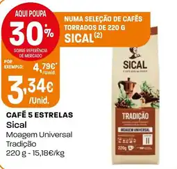 Intermarché Café 5 estrelas sical promoção