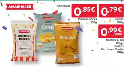 Amanhecer Aperitivos Cones promoção