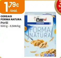 Intermarché CEREAIS FORMA NATURA PorSi promoção