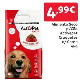 Amanhecer Alimento Seco P/Cão Activepet Croquetes c/ Carne promoção