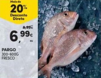 Continente Pargo 300-600g Fresco promoção