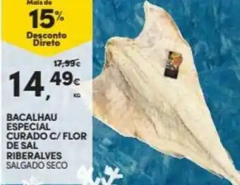 Continente Bacalhau Especial Curado C/ Flor de Sal Riberalves promoção