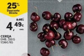 Continente Cereja 250g promoção