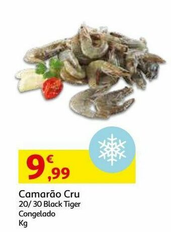 Auchan Camarão cru congelado 20/30:black tiger kg de peso liquido promoção